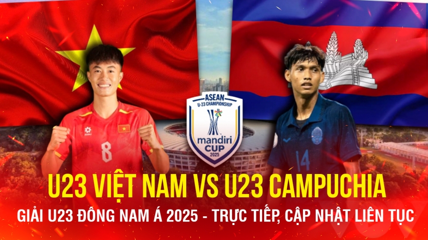 Trực tiếp U23 Việt Nam 0-0 U23 Campuchia: 2 đội tưởng nhớ nạn nhân lật tàu ở Quảng Ninh